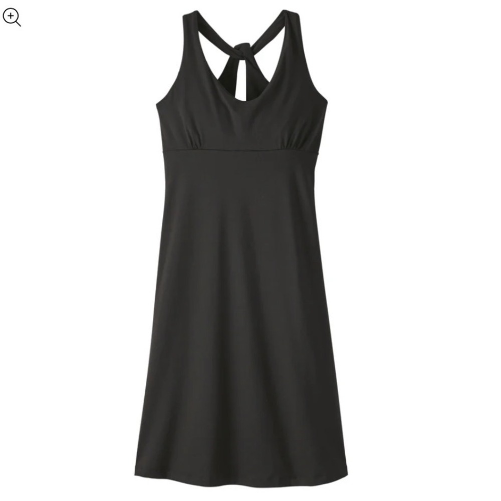 Patagonia Active Dress Sun Stretch Knit Crisscross Back Black Casual Size‎ S